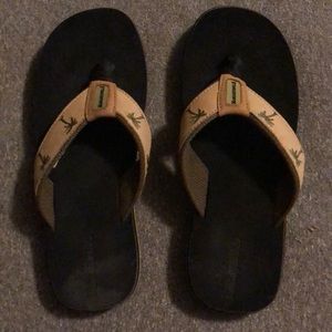 Margaritaville Flip Flops W size 9 barely worn.